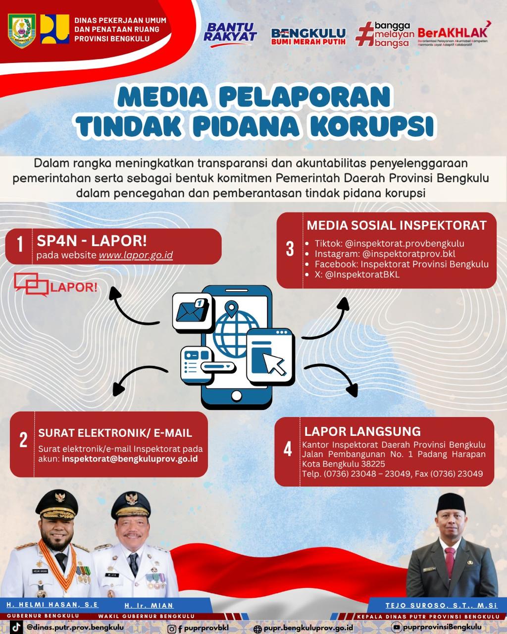 Media Laporan Tindak Pidana Korupsi
